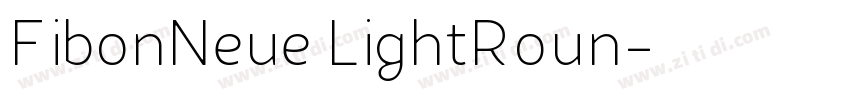 FibonNeue LightRoun字体转换